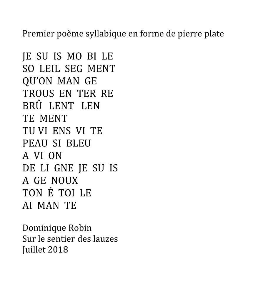 Microsoft Word Premier poème syllabique en