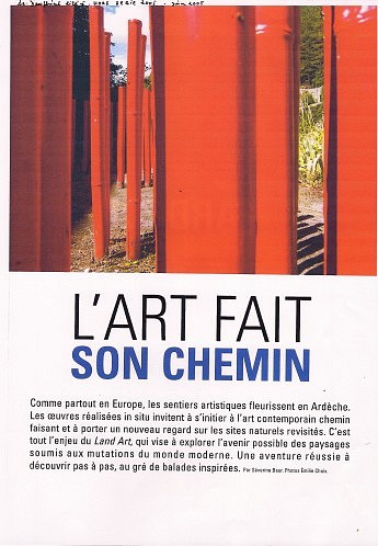 Juin 2008 - Le Dauphiné Libéré - Hors-sérieL’art fait son chemin